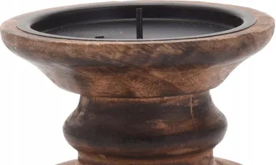 Produktbild von Home Styling Collection Mangoholz Kerzenständer 36 cm