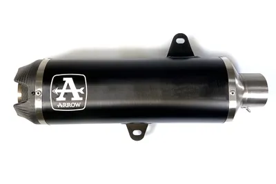 Produktbild von ARROW indy race ciemny aluminiowy tłumik wsuwany z zaślepką do Hondy Adv 350