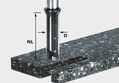 Produktbild von Festool Wendeplatten-Nutfräser HW Schaft 12 mm HW S12 D14/45 WM | 491110