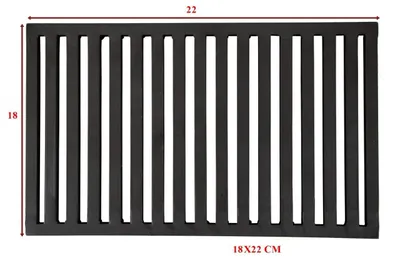 Immagine prodotto di Griglia per camino in acciaio 18x22 cm, spessore 16 mm – per cenere, legna e forno.