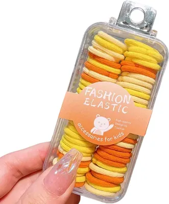 Zdjęcie produktu dla Gumki do włosów TW-38232 - Żółta/Pomarańczowa KP38232