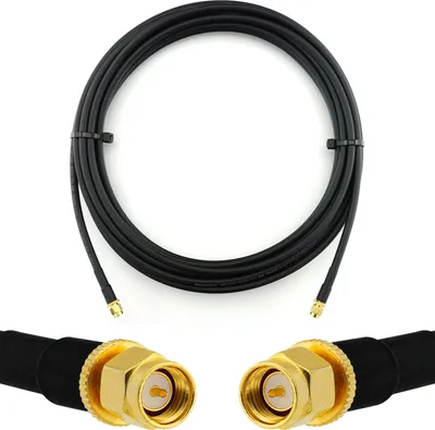Obrázek produktu pro SMA konektor na SMA konektor 5m - HF-240 (ekvivalent LMR 240) prodlužovací anténní kabel - pro WiFi RF anténu GSM LTE 4G 5G 6G zesilovač signálu routeru Lora Ham CB radio