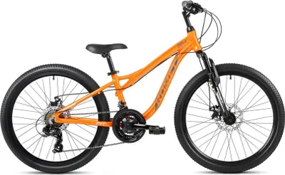 Produktbild von 24 Zoll Romet Rambler Fit Mountainbike 21-Gang, Scheibenbremsen, Alurahmen Orange