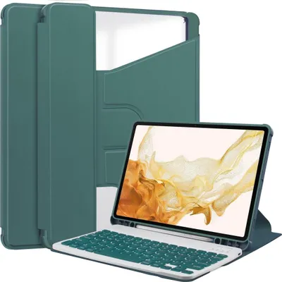 Produktbild von Samsung Galaxy Tab S10 Plus Hülle - Coverup 360° Rotating Folio Klapphülle mit Schlaf/Wach-Funktion - Grün