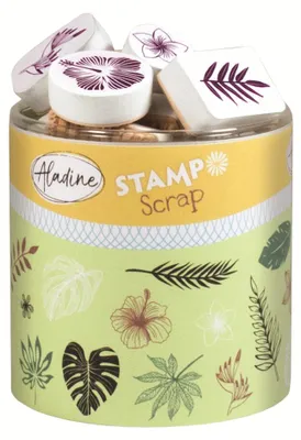 Produktbild von Aladine Stempelset Jungle Schaumstempel 29 Stück Kreatives Basteln