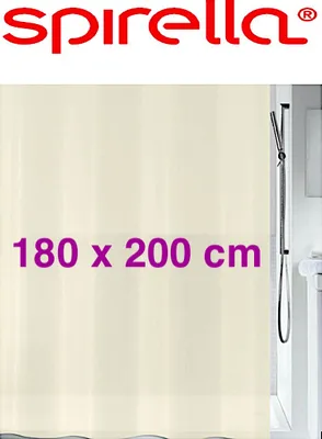 Produktbild von Spirella 7610583241108, Einfarbig, Ring, Polyethylen-Vinylacetat (PEVA), Beige, 40 °C, 1800 mm
