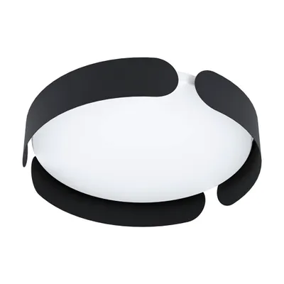 Produktbild von Eglo 99621 VALCASOTTO LED Deckenleuchte 20W Ø370mm Schwarz Weiss warmweiss