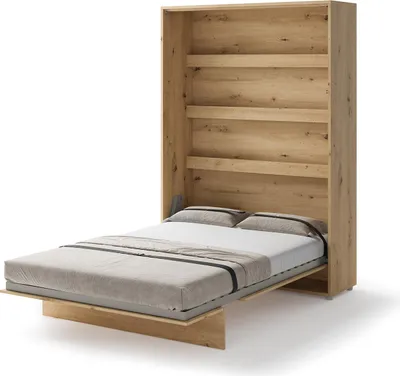 Produktbild von Schrankbett 140 x 200 Vertikal BC-01 Artisan Eiche LENART BED CONCEPT Wandklappbett