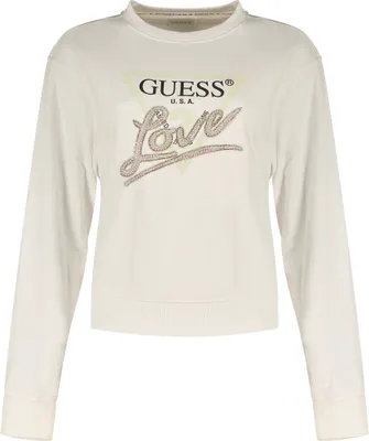 Produktbild von Guess Cn Love Triangle Sweatshirt Weiß XL Frau Weiß XL