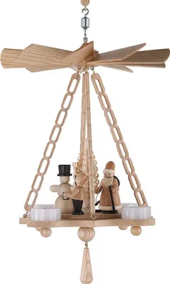 Produktbild von 1-stöckige Hängepyramide Weihnacht (30cm) von Volkskunstwerkstatt Unger