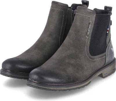 Immagine prodotto di Mustang uomo Chelsea boots/stivaletti grigio sintetico taglia: 44