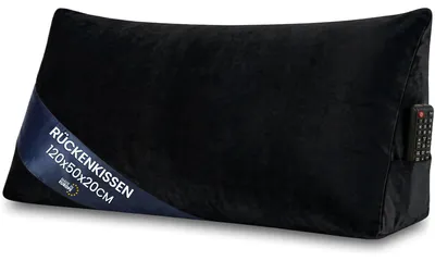 Obrázek produktu pro Polštář klínový pod záda a na čtení do postele, na pohovku Potah: samet 120 x 50 cm (Š x V)