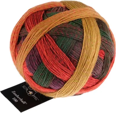 Produktbild von Schoppel Zauberball 100,das Original,100g/400m,100 % Schurwolle (Merino).toller Farbverlauf 2479 Belladonna
