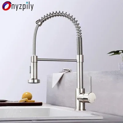 Immagine prodotto di Rubinetto da cucina girevole - Rubinetto flessibile per la ristorazione - Cromo opaco