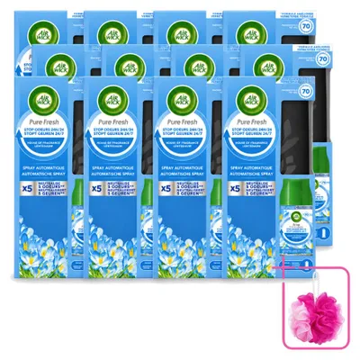 Productafbeelding van 12 x Air Wick Freshmatic startpakket - Lentebrise - 250 ml - Voordeelverpakking - 12 stuks