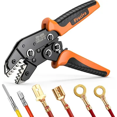 Produktbild von Crimpzange 2 in 1 für Dupontstecker und Flachsteckhülsen 0,08-1,5 mm²