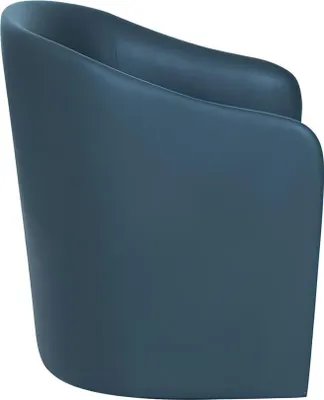 Produktbild von Blauer Sessel Designer Einsitzer Textilsessel Moderner Relaxsessel Neu