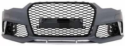 Imagen del producto de Parachoques delantero para Audi A6 C7 4G, modelo restyling (rediseñado) de 2015 a 2018, con diseño RS6 e incluye parrilla delantera.