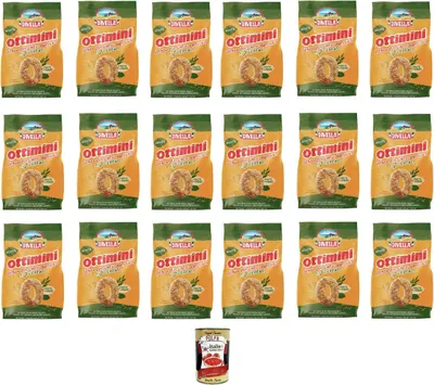 Produktbild von Divella Ottimini ai 7 cereali senza zuccheri aggiunti 400gr, 7-Korn-Kekse ohne Zuckerzusatz 18x400gr + Italian Gourmet polpa 400gr