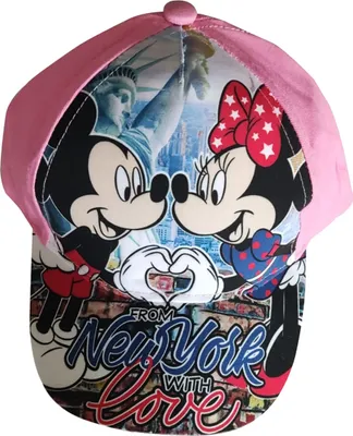 Produktbild von Disney Mickey Maus Kappe, Basecap From New York with love für Kinder, pink, Größe 52