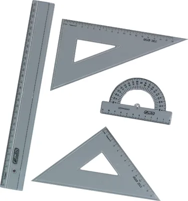Produktbild von Geometrie-Set 4-teilig Packung mit 5 Stück