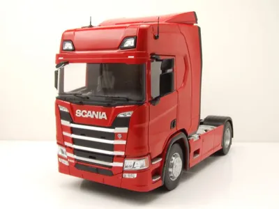 Produktbild von Scania R-Serie Topline Zugmaschine 2019 rot Modellauto 1:18 Premium ClassiXXs