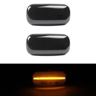 Für Audi A3 S3 8P A4 S4 8E B6 B7 8H A6 4F C6 2x LED Seitenblinker Schwarz Smoke in der Farbe Schwarz von Goingfast