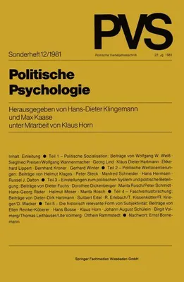 Obrázok produktu pre Politische Psychologie