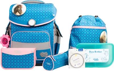 Immagine prodotto di School Mood Timeless Pro Mila (cavallo), set di cartelle da 7 pezzi
