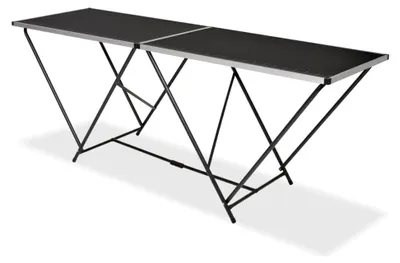 Produktbild von Klappbarer Tapeziertisch aus MDF und Aluminium 200×60×78 cm
