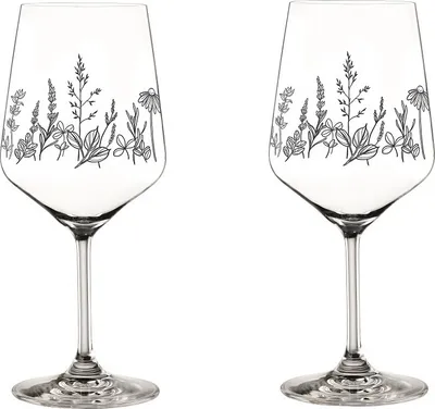 Produktbild von Nachtmann Tattoo Botanical Wein/Spritzglas Black Set 2tlg