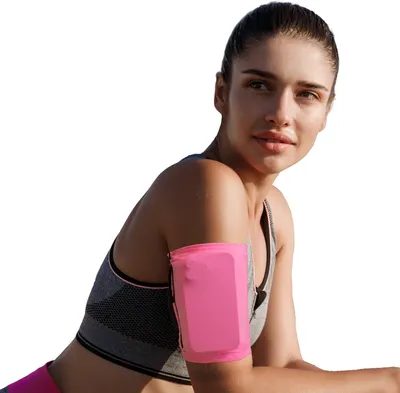 Produktbild von MMOBIEL Handytasche Joggen Dehnbar - Größe M - 20 bis 30cm Armumfang - Neon-Pink