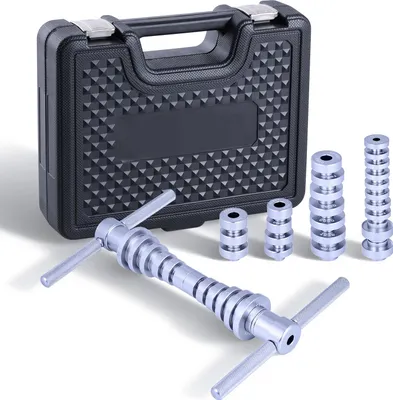 Immagine prodotto di SucceBuy set di pressa per cuscinetti da 25 pezzi - set di utensili con boccole, cacciaviti per guarnizioni e chiavi in lega di alluminio, ideale per il montaggio e lo smontaggio, inclusa una pratica valigetta per il trasporto
