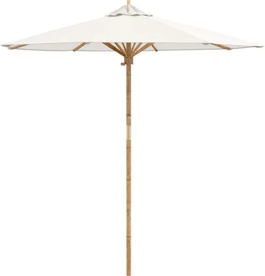 Immagine prodotto di Ombrello da giardino Bianco Crema Ø 217 x 230 cm Bambù