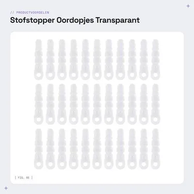 Productafbeelding van Dailygoods - Stofstopper - Oordopjes - Transparant - Oortelefoonbus - 100 stuks voor 3,5 mm aansluiting - Geschikt voor hoofdtelefoon