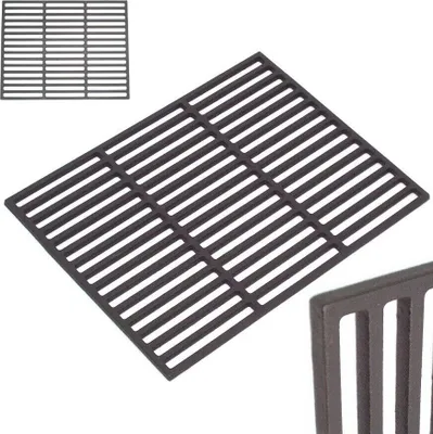 Image de Grille de cuisson en fonte émaillée 45x35 carrée Grille en fonte 56518 Fonte de fer