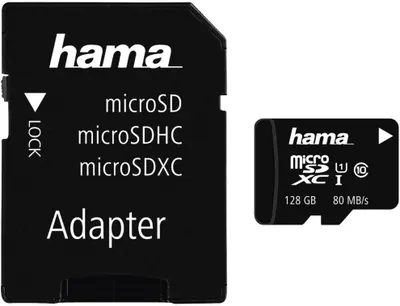 Produktbild von hama Speicherkarte Micro SecureDigital HC Klasse 10 128 GB