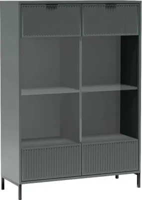 Produktbild von Marmex Möbel Glasvitrine LINKASTYLES 08 zweitüriger Vitrinenschrank Wohnzimmer Esszimmer