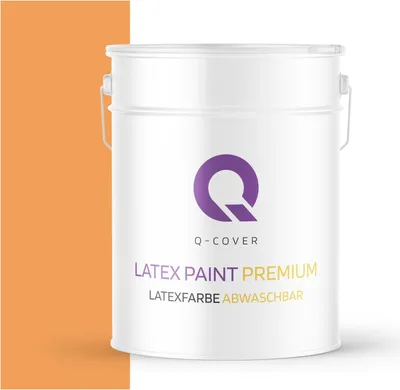 Produktbild von Latexfarbe Abwaschbar | Orange 10 L | Innenfarbe | Wandfarbe | Deckenfarbe | Klasse 2 Mattfarbe Für Allergiker Scheuerfest Geruchlos Frei