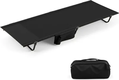 Produktbild von Ultraleichtes Campingbett mit Seitentasche, 193x70x18 cm