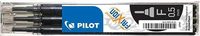 Produktbild von Pilot FriXion, Schwarz, Medium, Schwarz, Metall, 0,5 mm, 0,25 mm