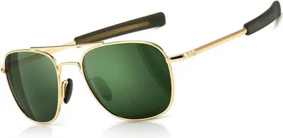 Image de Lunettes de soleil polarisées style pilote avec temple à baïonnette pour hommes