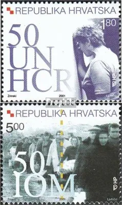 Produktbild von Briefmarken Kroatien 2001 Mi 579-580 (kompl.Ausg.) postfrisch UNHCR