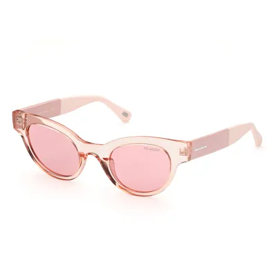 Imagen del producto de Skechers, gafas de sol modelo SE6100, forma de gato, color rosa brillante, color de la lente: burdeos