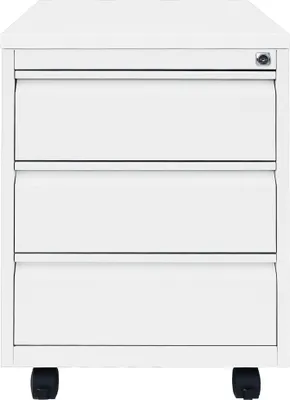 Produktbild von Stahl Büro Rollcontainer Bürocontainer 3 Schubladen 62x46x59 weiß 505307