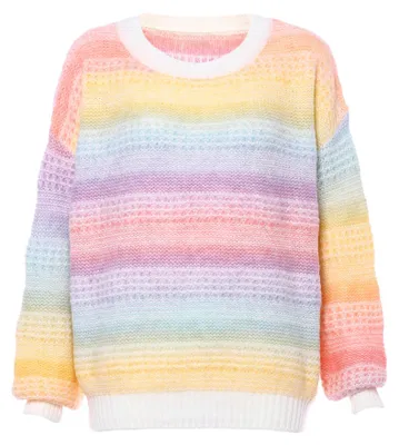 Zdjęcie produktu dla Sweter damski ALBEE – tęczowy, rozmiar XL/XXL