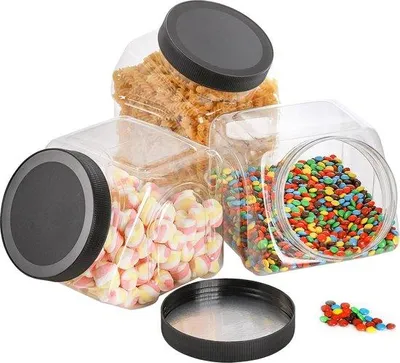 Produktbild von Durchsichtige Plastikdosen 2,9 Liter für Snacks und Süßigkeiten