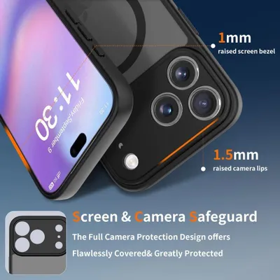 Obrázek produktu pro Pouzdro Tech-Protect Basicmag Magsafe pro Iphone 17 Pro Max - matně černé