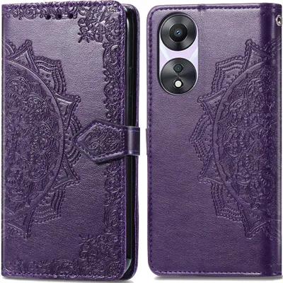 Zdjęcie produktu dla imoshion Mandala Bookcase dla Oppo A58 - fioletowy
