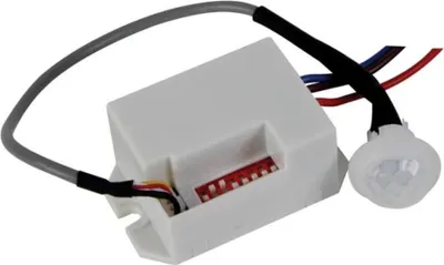 Produktbild von Perel PIR Mini Bewegungsmelder Unterputz für Innenbereich, Bewegungsmelder mit 100°